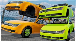 We Raced The CRAZIEST Cars On The CRAZIEST Track In BeamNG Multiplayer