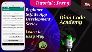 SQLite Course for Beginners in Android | Design the app in Android Studio Part 5