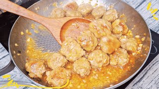 Thịt viên chiên rim mắm tỏi thơm nức mũi - Món ngon từ nguyên liệu đơn giản - TomTin & Family
