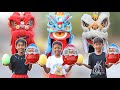 TIM SANDI NGEVLOG MAKAN KINDER JOY AJAIB JADI BARONGSAI BARONGAN