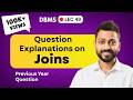 Lec-49: Question on Inner, Left, Right & Full Outer Joins Explanation | DBMS