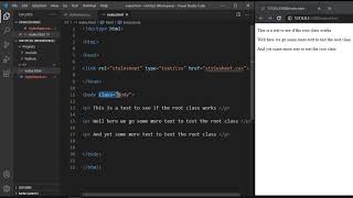 CSS ROOT pseudo-class selector