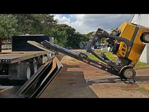 New DRUNK At WORK!? INSANE Forklift FAILS Compilation - YouTube