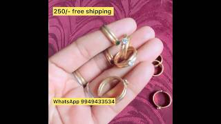 Panchaloham Toe rings 🥳250/- free shipping WhatsApp 9949433534