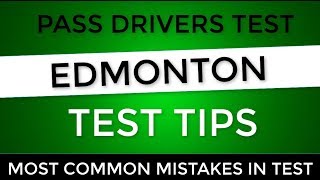 Edmonton driving test tips 2019