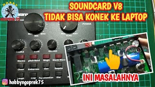 CARA MENGATASI SOUNDCARD V8 TIDAK BISA TERKONEKSI KE LAPTOP