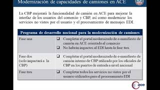 El semenario web: Entrenamiento de la interfaz de manifiesto para camion