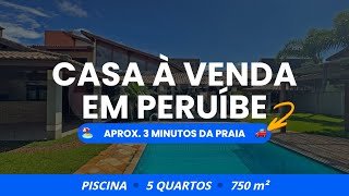 Casa à venda com piscina, 5 quartos, sendo 5 suítes em Peruíbe, no bairro Oásis