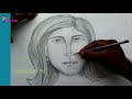 how to draw human face in easy steps మనిషి ముఖం డ్రా చేయడం ఎలా