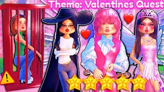 ONLY Dressing As VALENTINES QUEST Characters For EVERY ROUND! | ROBLOX Dress to Impress Lana Lore