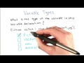 Variable Types - Intro to Java Programming
