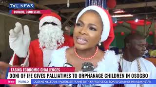 Ooni Of Ife Gives Palliatives To Orphanage Children In Osogbo