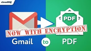 *NOW WITH ENCRYPTION* Save your emails as PDF (email to pdf converter)