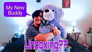 Purple Teddy Bear 55 Inch Unboxing