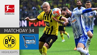 Borussia Dortmund - Hertha Berlin 2-1 | Highlights | Matchday 34 – Bundesliga 2021/22
