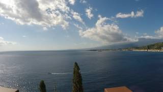 View at Etna from the sea