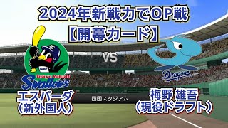 【2024混セの予感】2024年新戦力でヤクルトスワローズvs中日ドラゴンズ オープン戦！