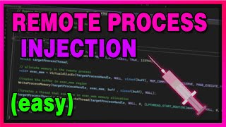 Remote Process Injection C Tutorial | C Malware Development