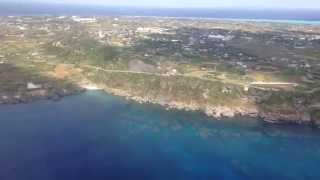 与論島着陸【絶景】飛行機 JAC3828 DHC8-Q400