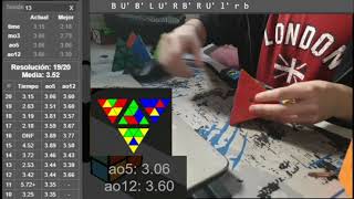 Pyraminx Avg12 2.96 (Daily Avg12 sub 3 #33)