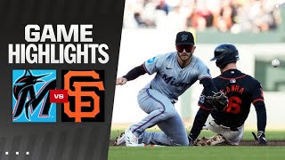 Marlins vs. Giants Game Highlights (8/31/24) | MLB Highlights