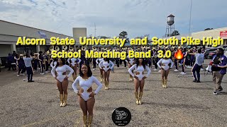 (Hoe Check 3.0) 🎶  Alcorn State University and South Pike High School Marching Band, MLK Parade 2025