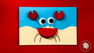 Crab Craft for Kids | Easy Kids Crafts | Paper Crafts