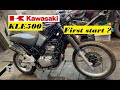 Kawasaki KLE500 restoration Part 4 trying to start the engine