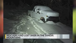 Rescue crews find lost skier in the Sandia Mountains