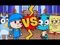 M.U.G.E.N Battles | Pocoyo/Bluey vs SpongeBob SquarePants/Gumball Watterson