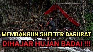 Duo Camping | Memasak dan Membuat Shelter Darurat di Bekas Tambang Batu Hutan Kalimantan : ASMR