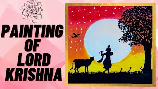 Krishna Painting Step by Step for Beginners | Easy Poster Colour Painting