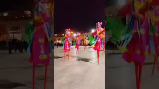 walking on stilts! 木高跷, 踩高跷  #shorts #stilts #funny