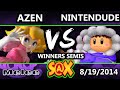 S@X - Azen (Peach) Vs. Apex | Nintendude (Ice Climbers) SSBM Winners Semis - Melee