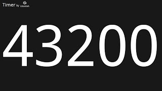 43200 Second Countdown Timer