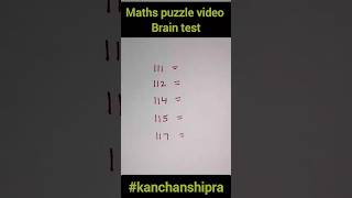Brain teasers | maths puzzle video #viral #youtubeshorts #shorts #mathspuzzle#trending #puzzle#math