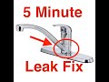 Kitchen Faucet Leaks at the Base. Easy 5 min Fix