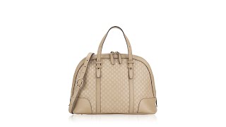 Gucci Microguccissima Nice Small Top Handle Dome Bag Beige