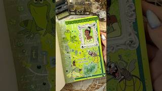 ASMR journal The Princess and the Frog journal👑🐸💚✨|#asmr #scrabooking #journal #fyp #diy #viral