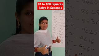 Speed maths For Banks | Squares Trick #viralmaths #viral #shorts #narojanuvve
