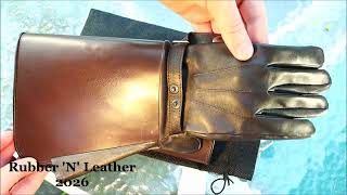 Montera Brown Leather Gauntlet Gloves