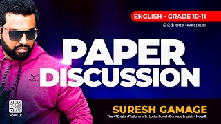 New Grade 10 English Paper Discussion Suresh Gamage English