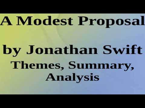 What is Swift’s overall purpose in a modest proposal?