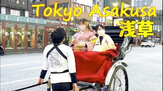 4k Tokyo Asakusa Walk-週末に浅草周辺を散歩-浅草グルメ最高-2022.1.30