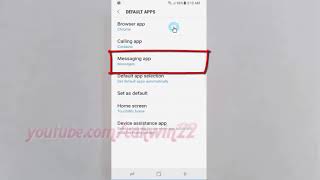 Android Nougat : How to Set default Messaging app on Samsung Galaxy S8 or S8+
