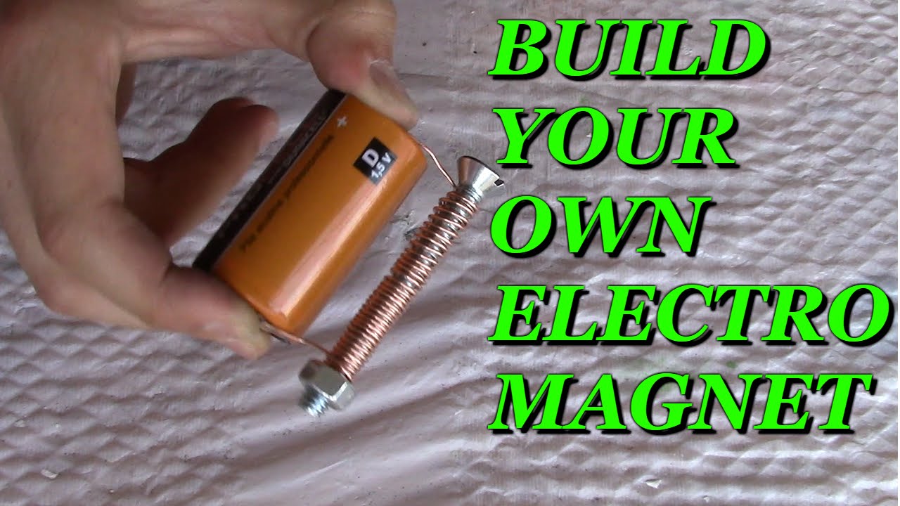 How To Make A Magnet At Home Easy - DIY Strong Electric Magnet - YouTube