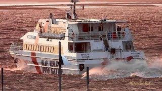 Abendfähre NORDLICHT IMO 8816015 Emden Borkum AG Ems Katamaran Island ferry catamaran