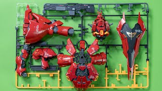 Speed build RG MSN-04 Sazabi | ASMR | Speed Build | Otaku Kit Corner