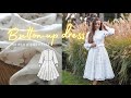 Making a button up dress | AURORA dress sewing tutorial