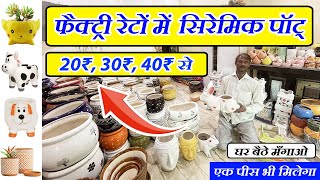 अब फैक्ट्री रेटों में ख़रीदे सिरेमिक पॉट | Cheapest Ceramic Pots at Wholesale Rates | 20₹,30₹,40₹ से